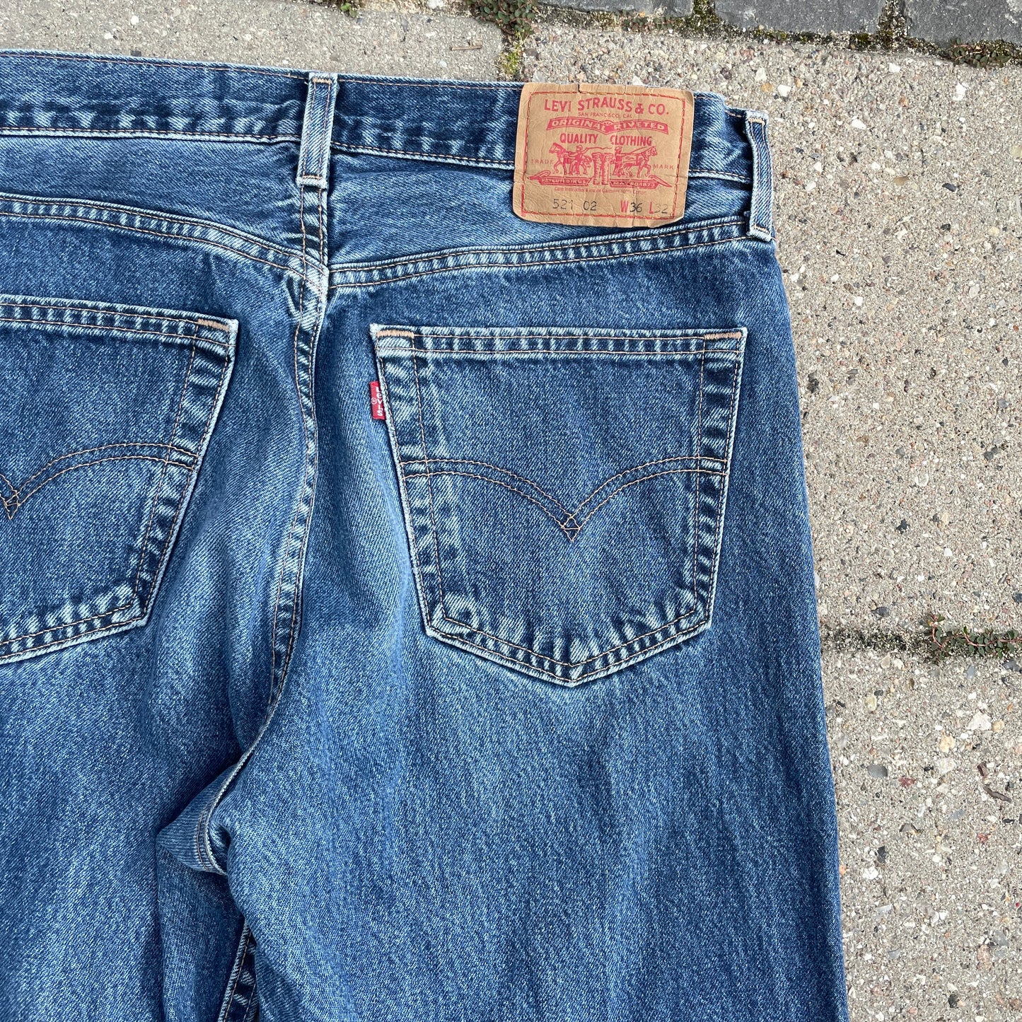 Blå Levi’s 521 Jeans – Klassisk Vintage Denim