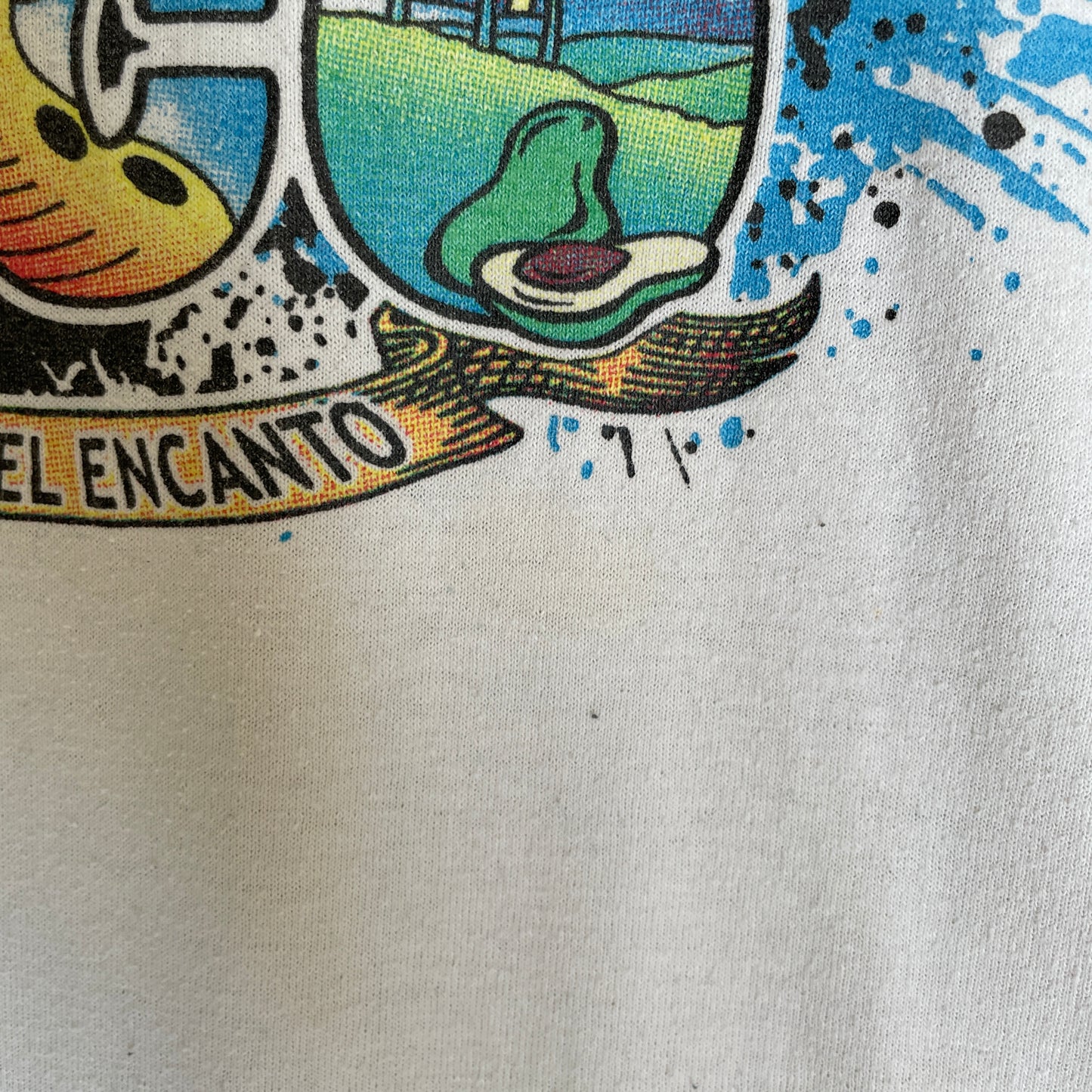 Hvid Vintage Puerto Rico Graphic T-Shirt