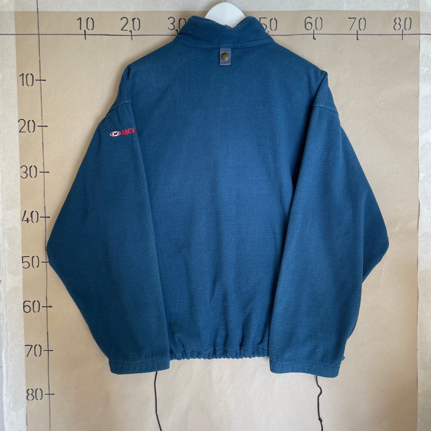 Blå Vintage Montreal Hockey Fleece Med Lynlås