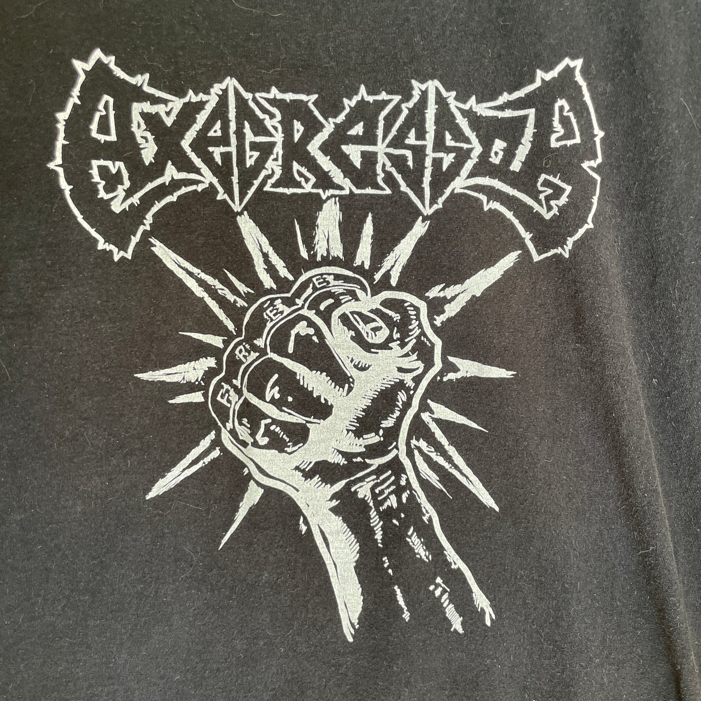 Sort Axegressor Tour T-Shirt Med Hvidt Tryk – 2015 Hellish Easter Tour Edition