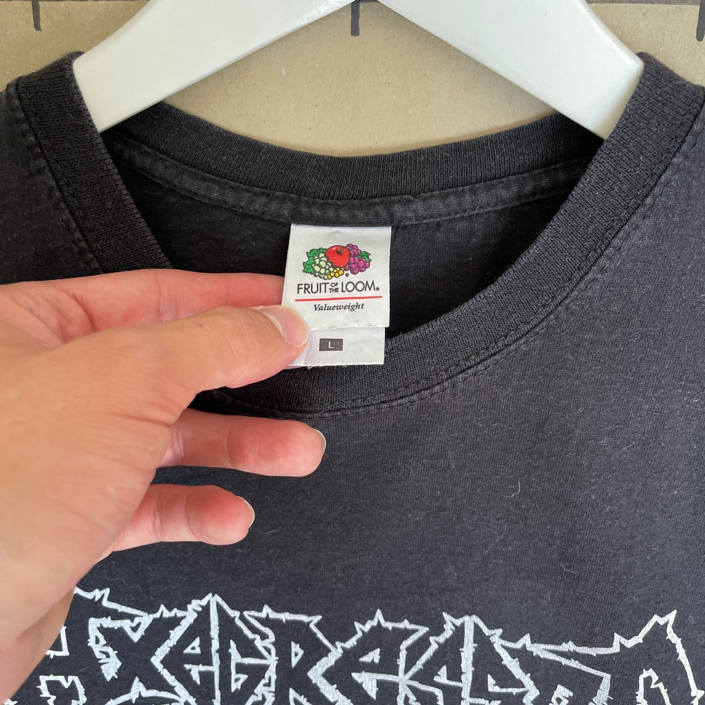 Sort Axegressor Tour T-Shirt Med Hvidt Tryk – 2015 Hellish Easter Tour Edition