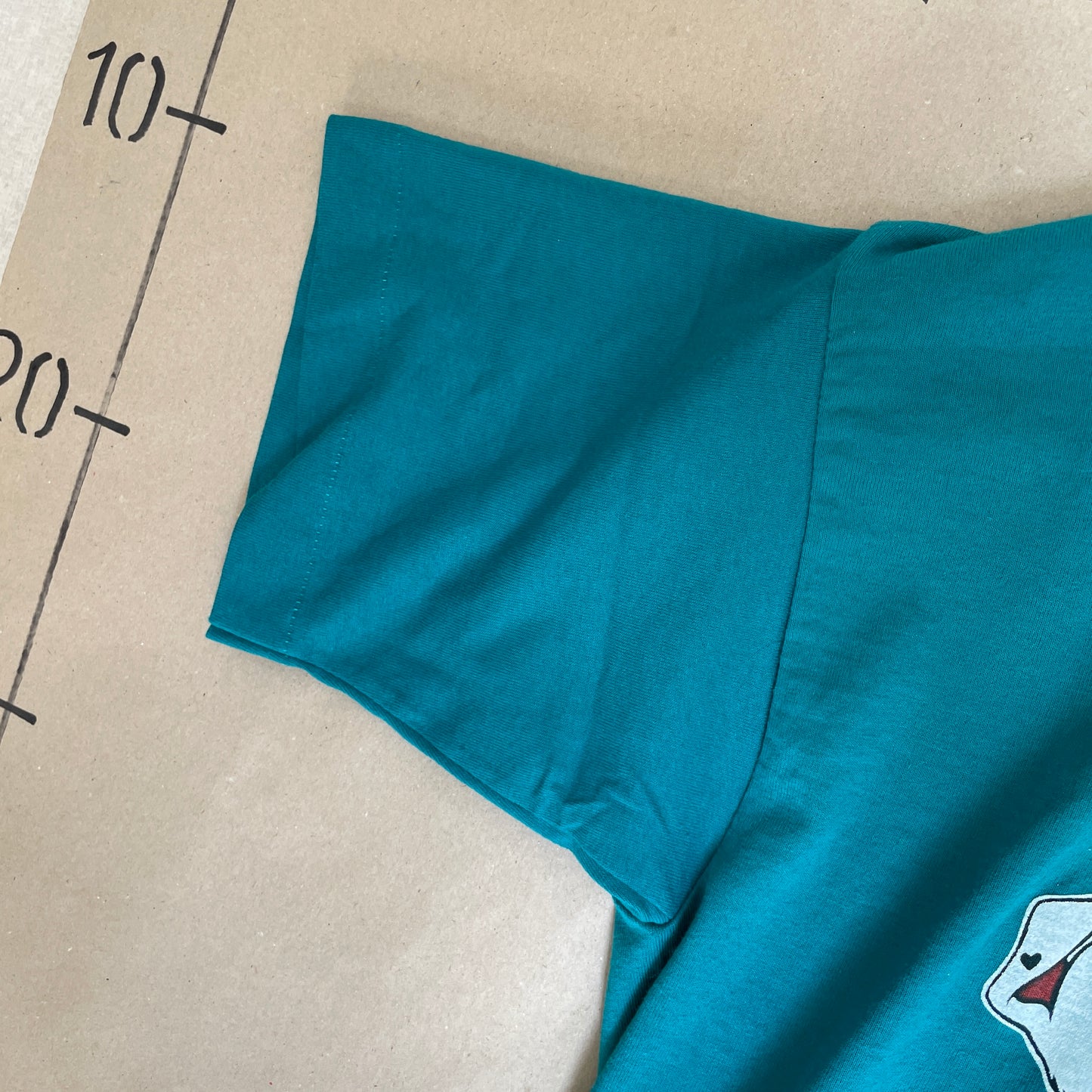 Turkisgrøn “I Love Puppy” T-Shirt Med Dalmatiner Grafik