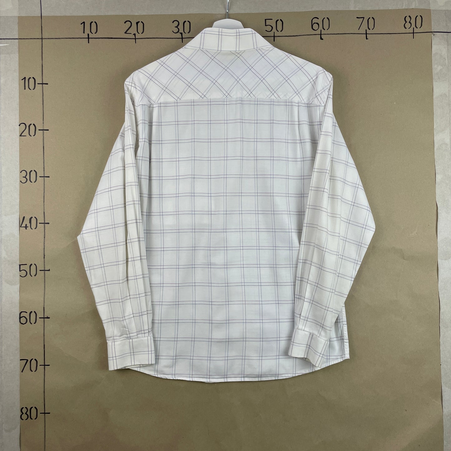 Matinique Hvid Ternet Bomuldsskjorte Med Brystlomme