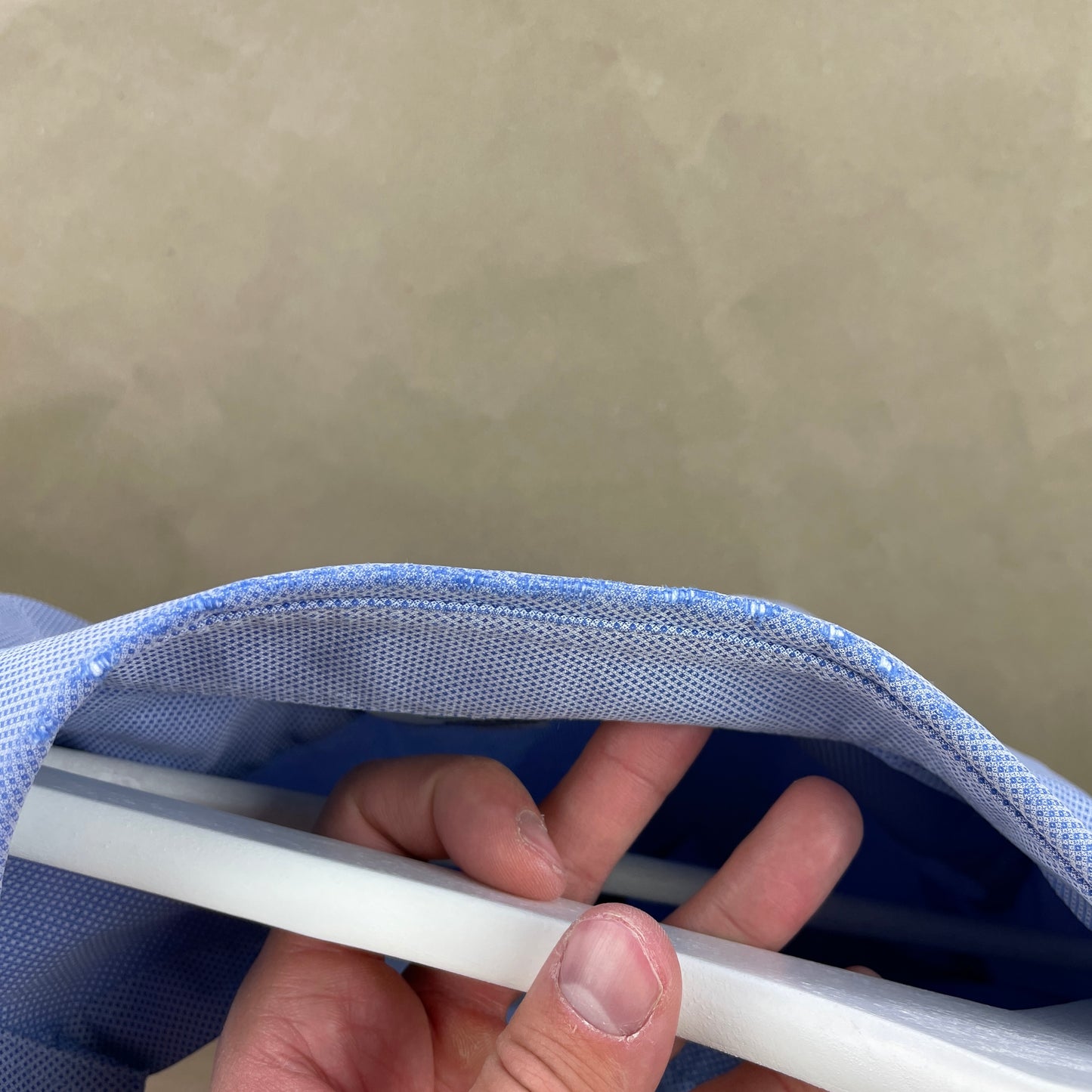 Charles Tyrwhitt Blå Strukturvævet Bomuldsskjorte Extra Slim Fit