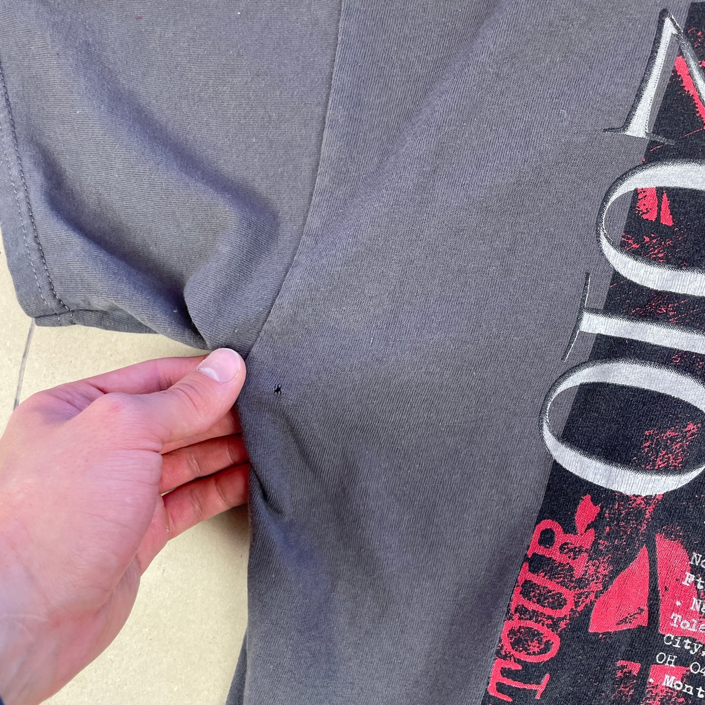 Grå Rush Time Machine World Tour 2010/2011 T-Shirt Med Rygprint