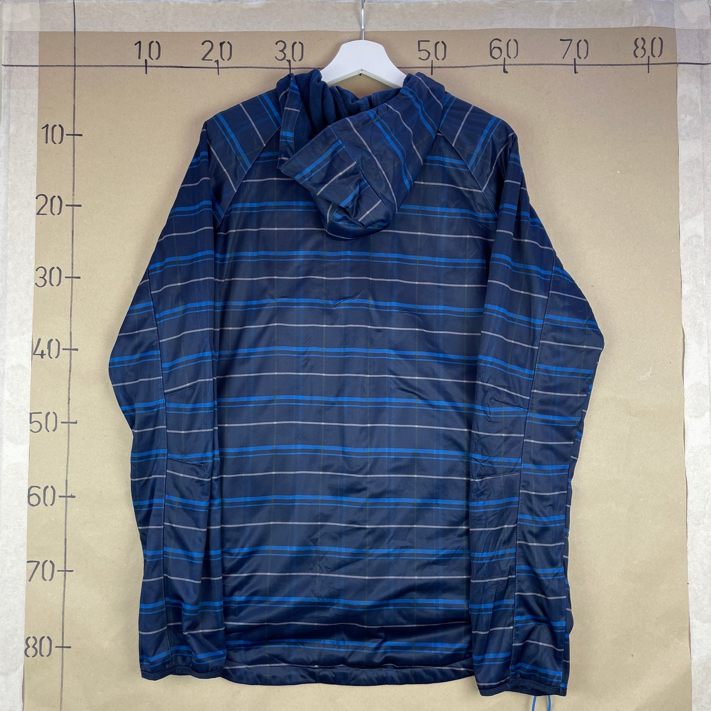 Mørkeblå Crivit Outdoor Jakke Med Hætte Og Lynlås