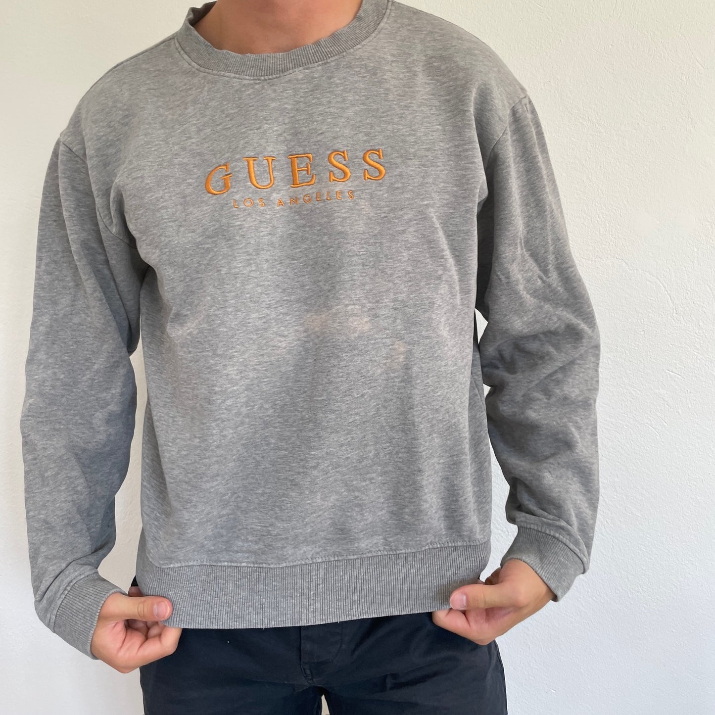 Grå Vintage "Guess" Sweatshirt