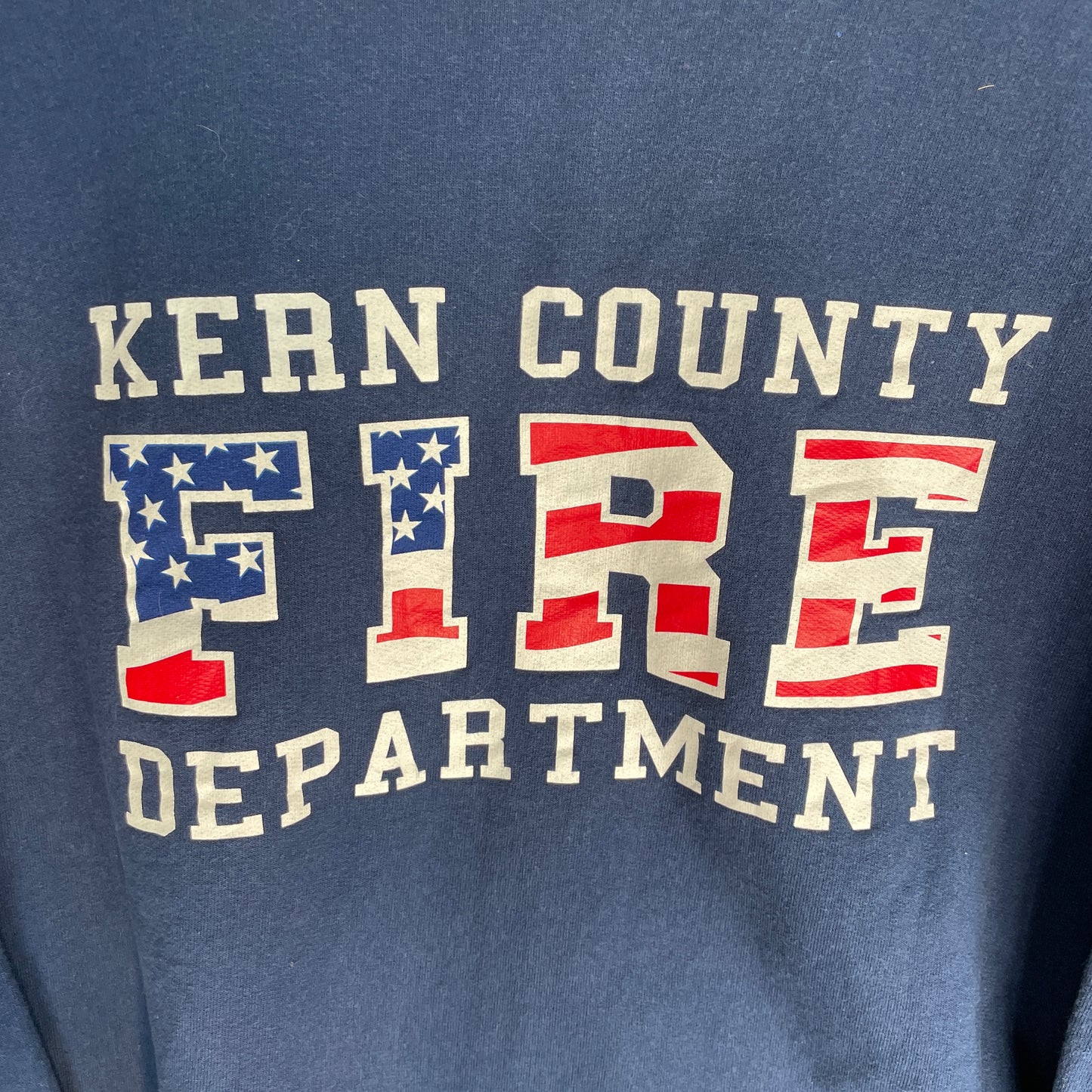 Navy Vintage Kern County Fire Department Crewneck Sweatshirt