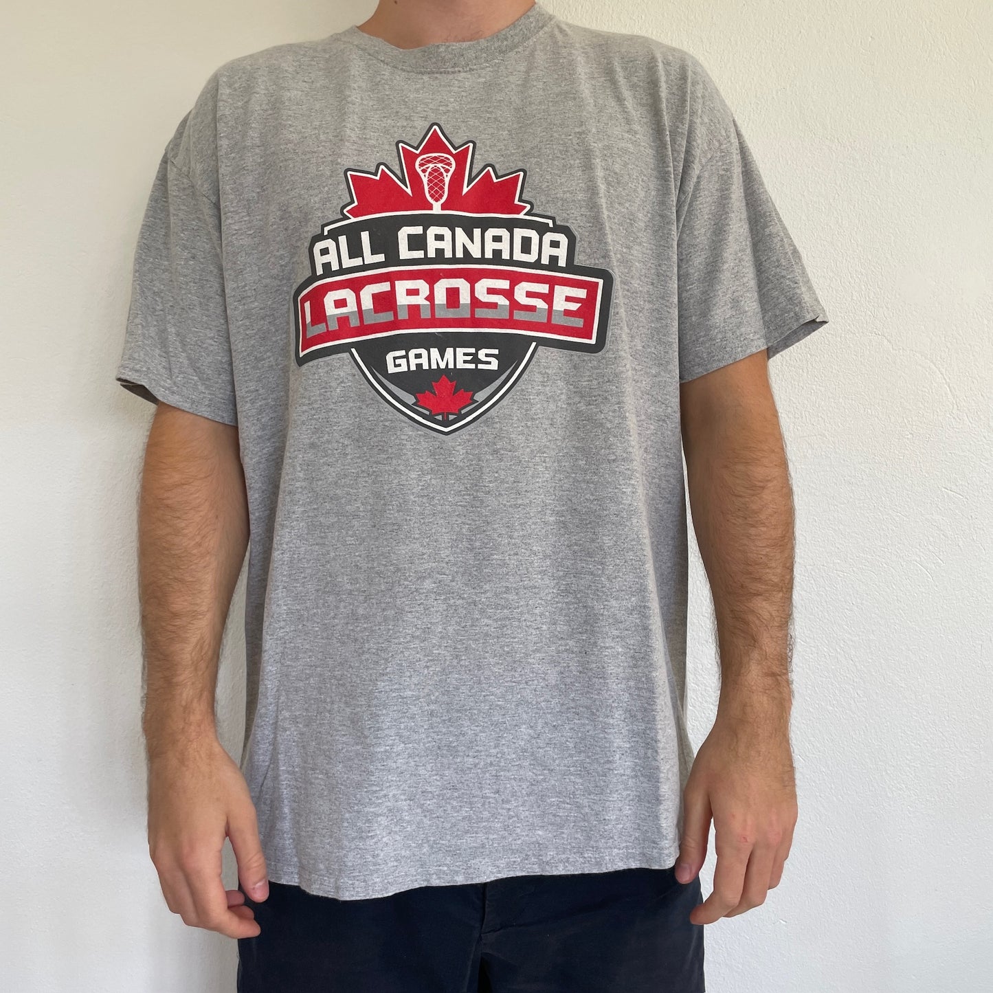 Grå Vintage "All Canada Lacrosse" T-Shirt