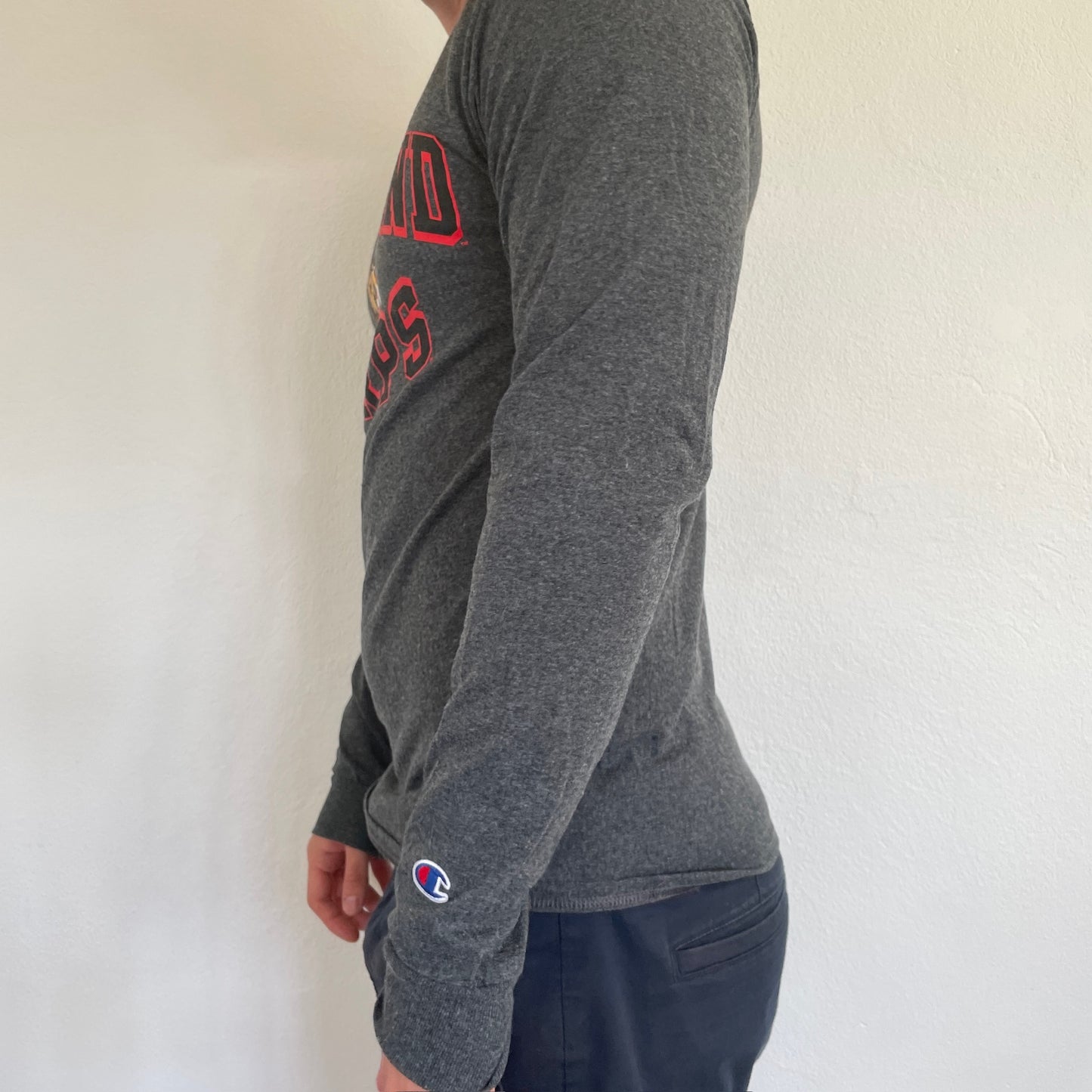 Grå Vintage Champion "Maryland Terps" T-Shirt