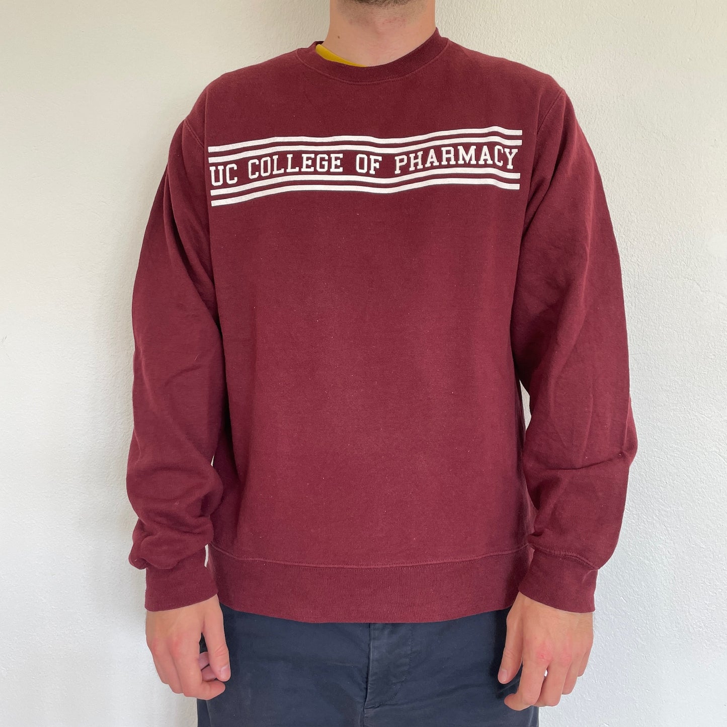 Bordeaux Rød Vintage "Hospitals College" Sweatshirt