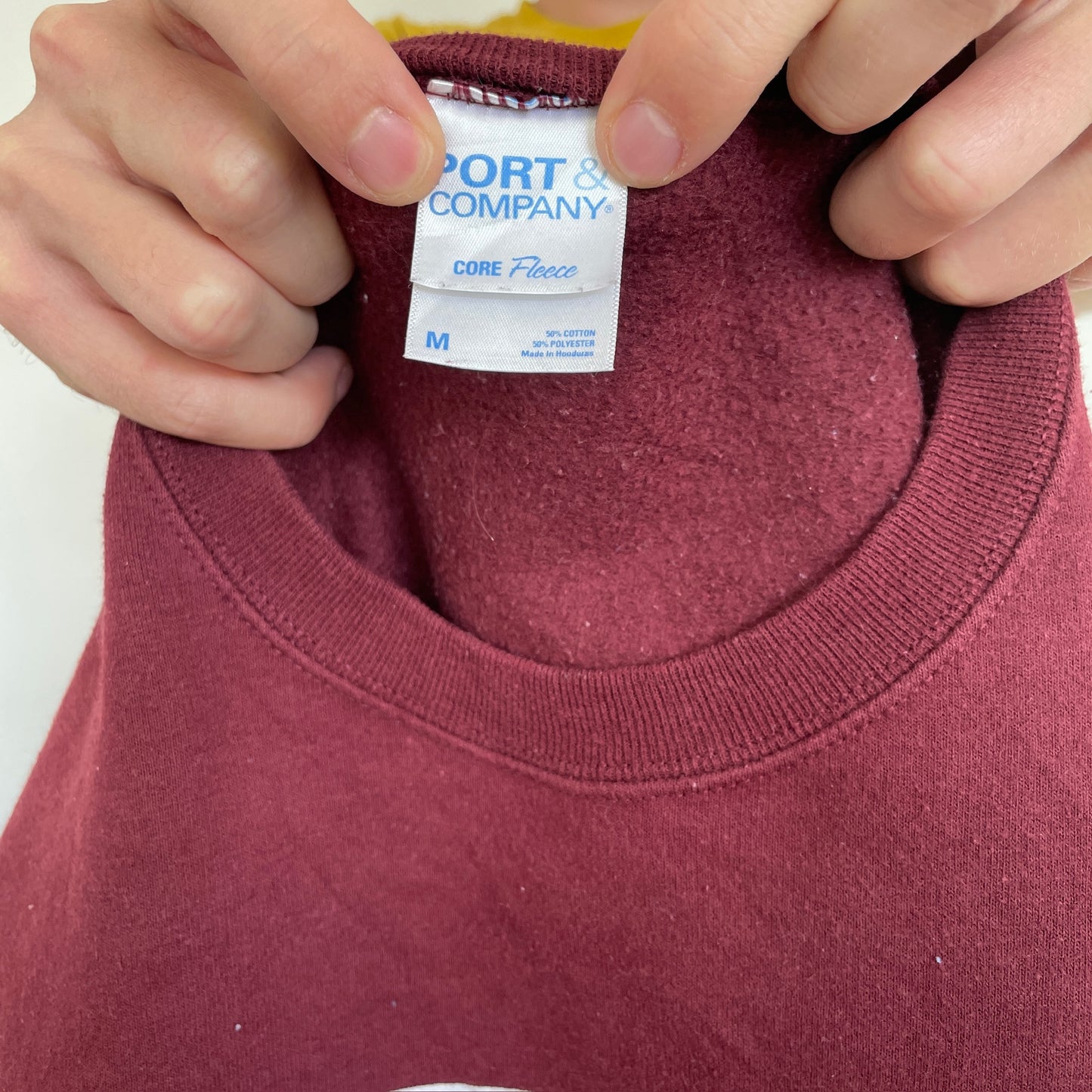 Bordeaux Rød Vintage "Hospitals College" Sweatshirt