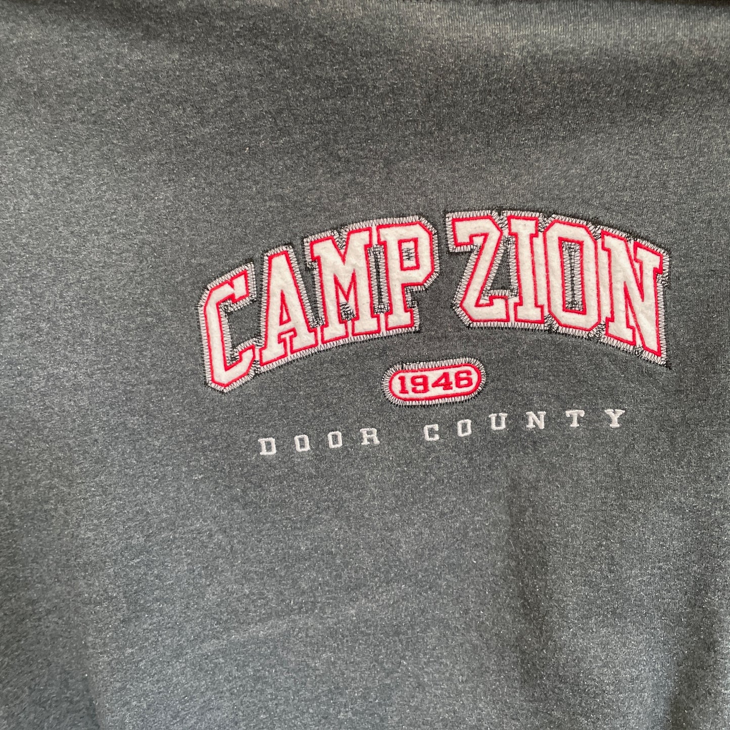 Grå Vintage "Camp Zion 1848" Sweatshirt