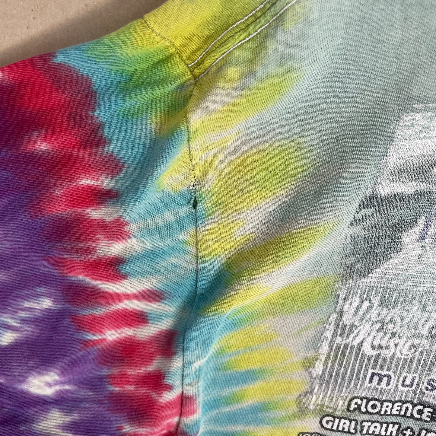 Multifarvet Vintage Voodoo Tie-Dye T-Shirt