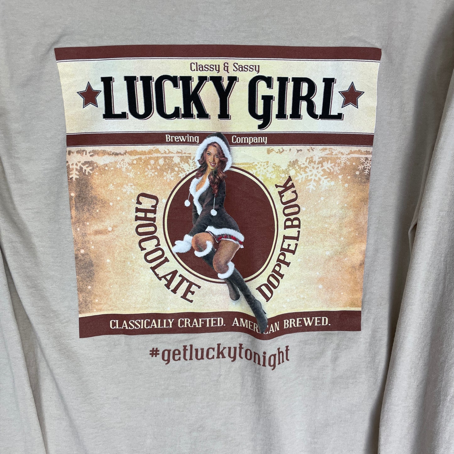 Beige Adidas Lucky Girl Longsleeve T-shirt