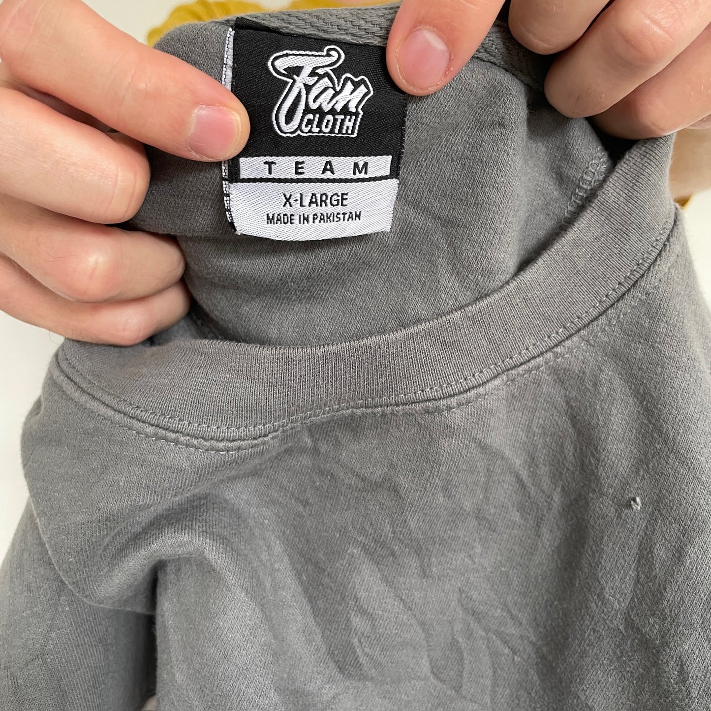 Grå & Hvid Vintage "Tigers" Sweatshirt