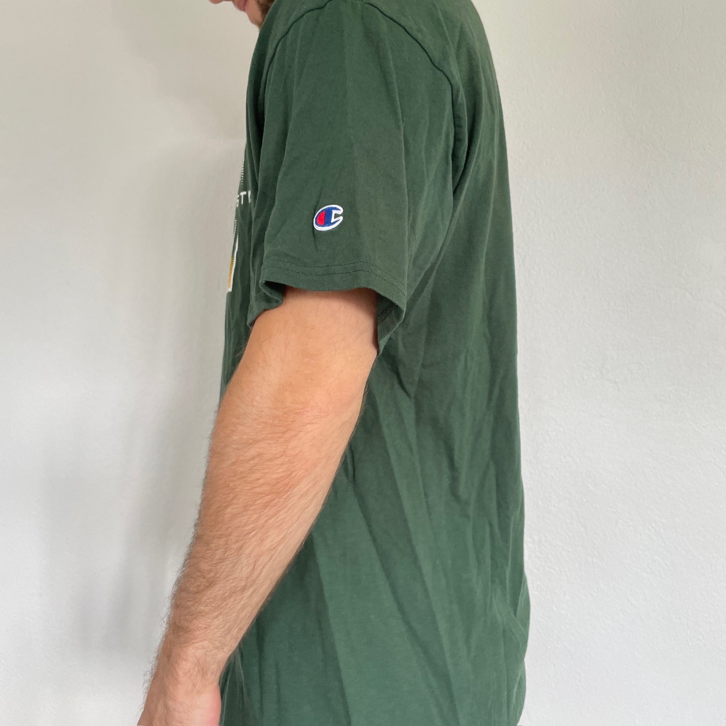 Grøn Champion "George Mason University" T-Shirt