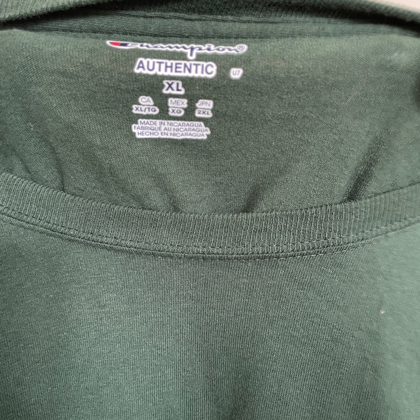 Grøn Champion "George Mason University" T-Shirt
