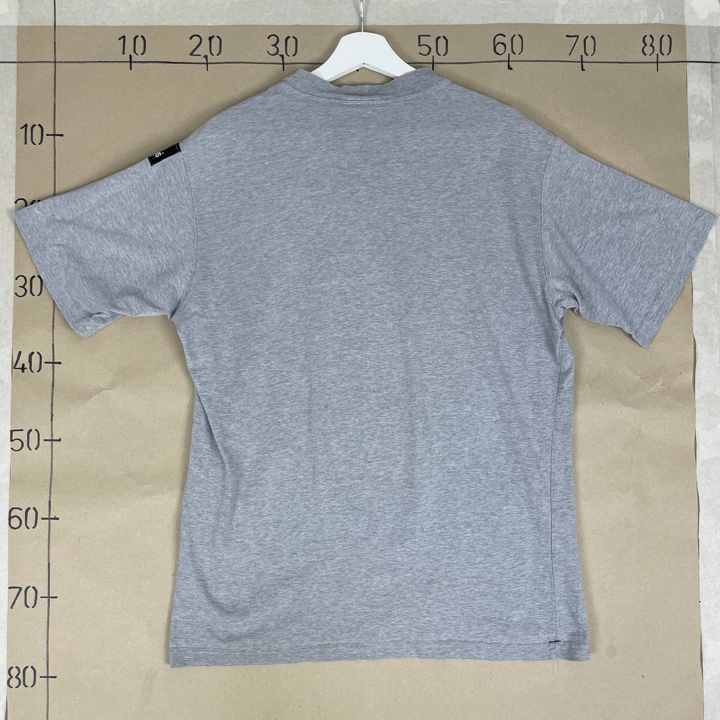 Grå Vintage Adidas Equipment T-Shirt Med Frontlogo