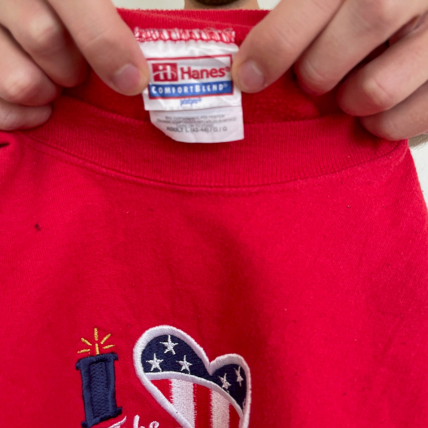 Rød Vintage Sweatshirt