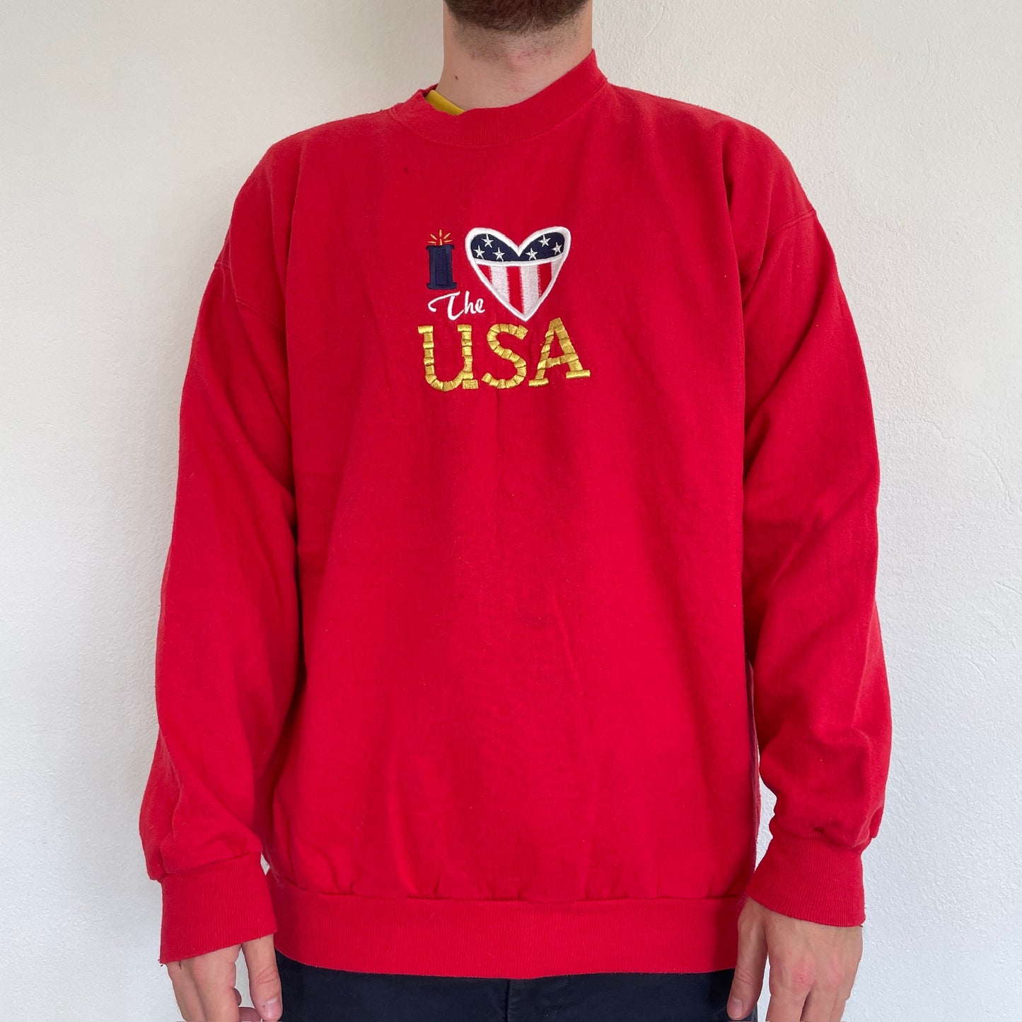 Rød Vintage Sweatshirt