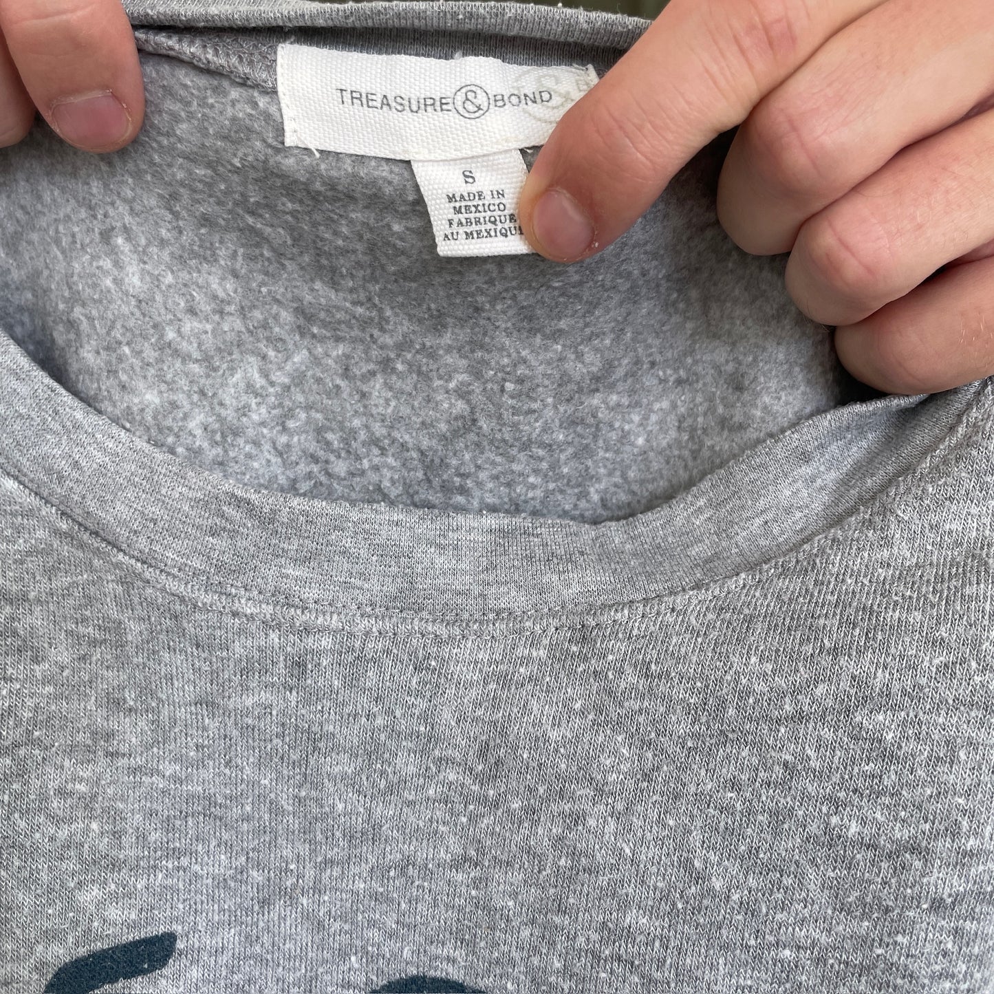 Grå Vintage "Oregon" Sweatshirt