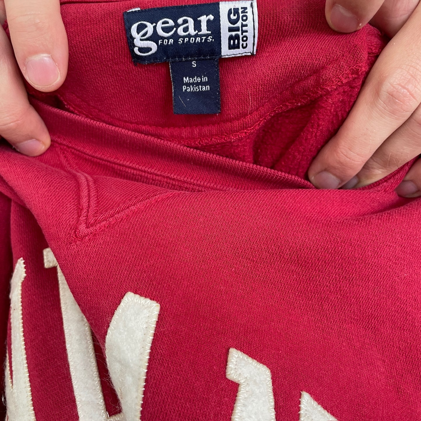Rød Vintage "Indiana University" Sweatshirt
