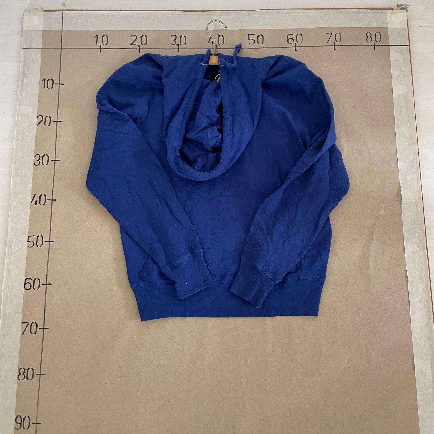 Mørkeblå Vintage "Football" Hoodie