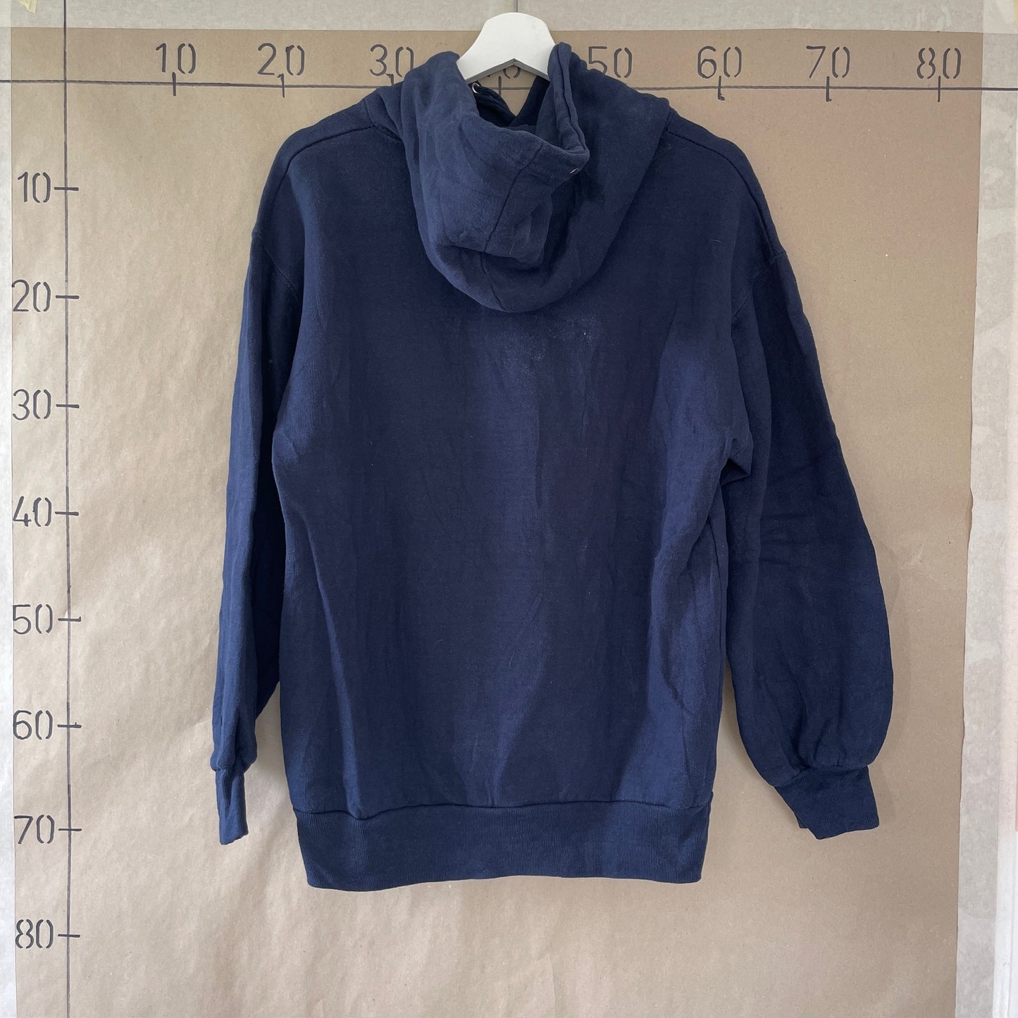 Blå Vintage "Nevada" Hoodie