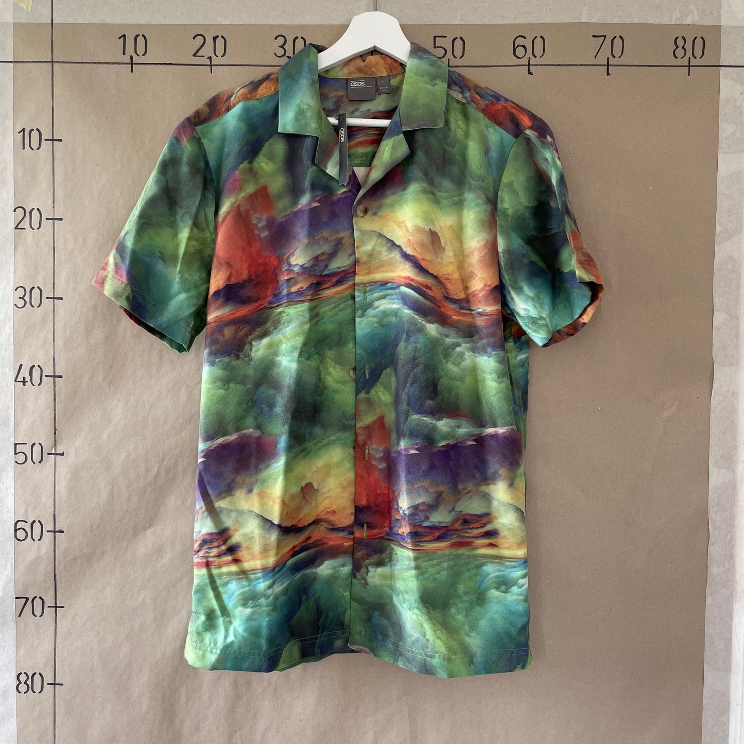 Multifarvet Vintage Asos Skjorte