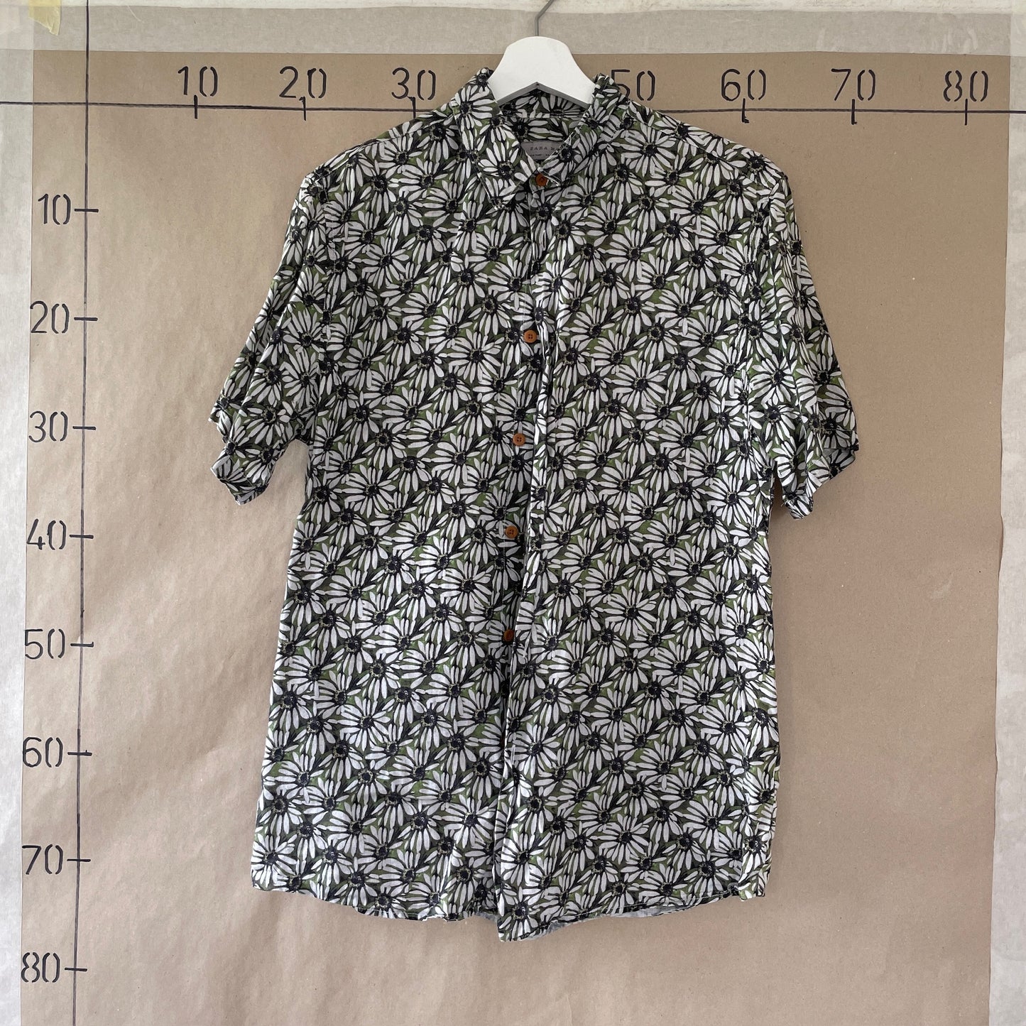Multifarvet Vintage Zara Hawaiiskjorte