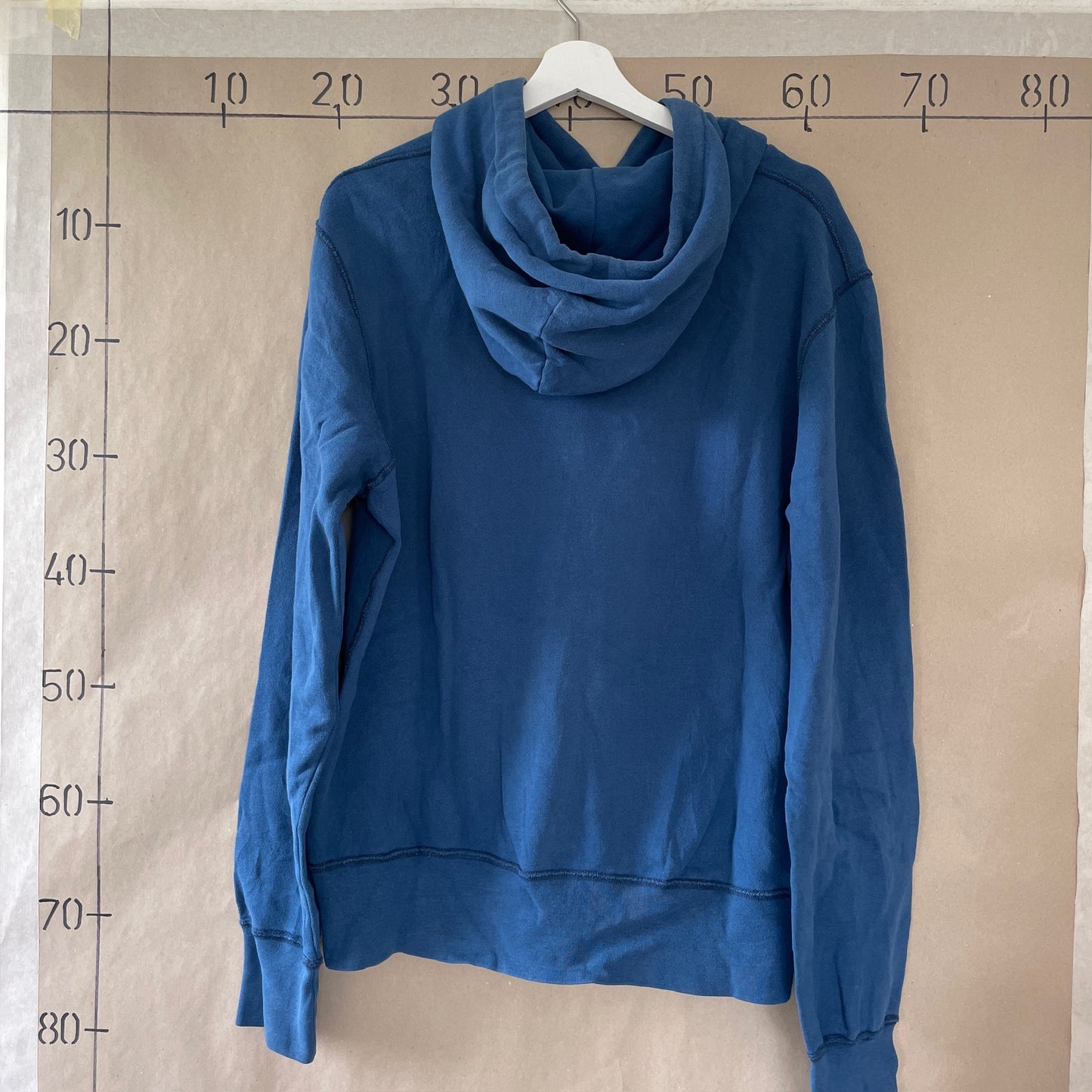 Blå Vintage Hoodie