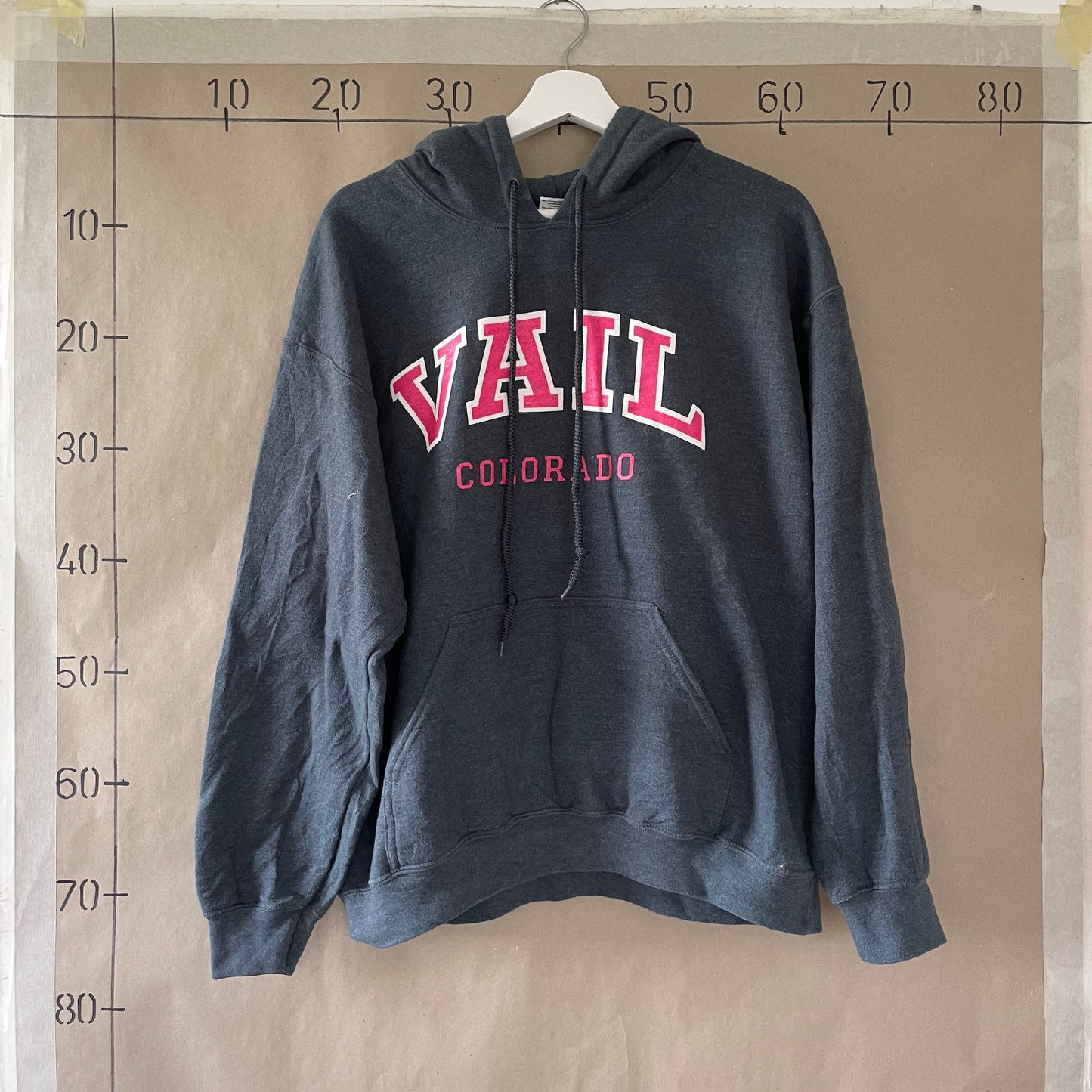Grå Vintage Hoodie