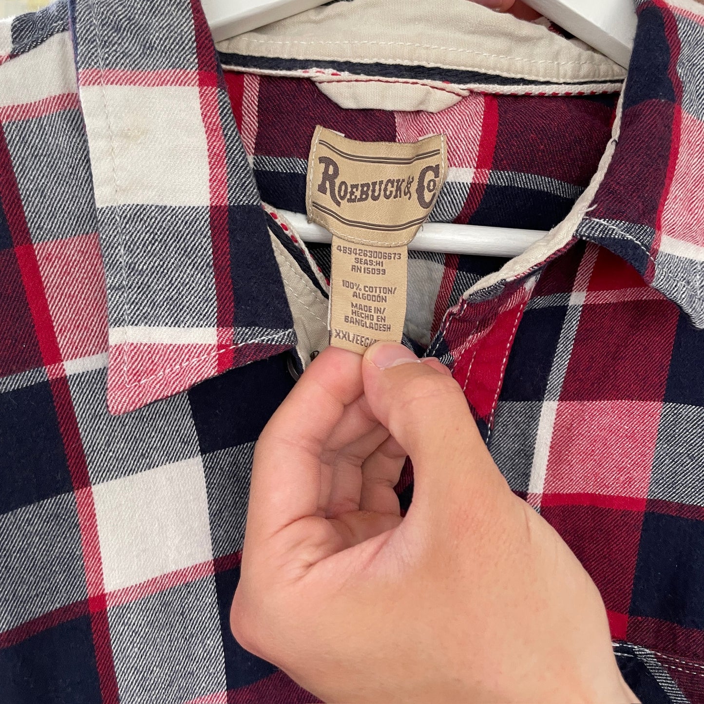 Rød & Sort Vintage Ternet Skjorte