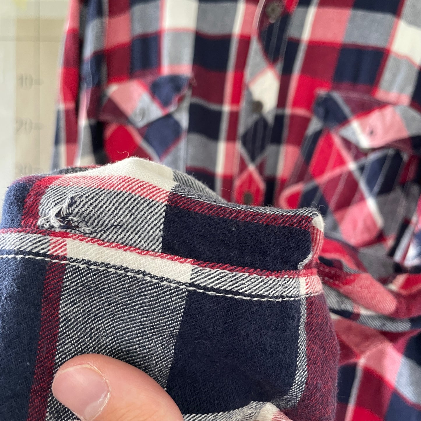 Rød & Sort Vintage Ternet Skjorte