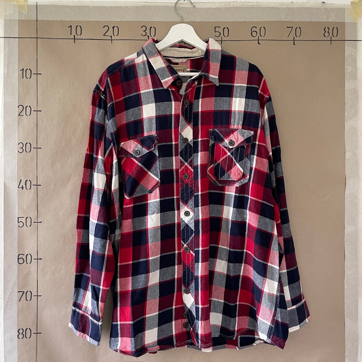 Rød & Sort Vintage Ternet Skjorte