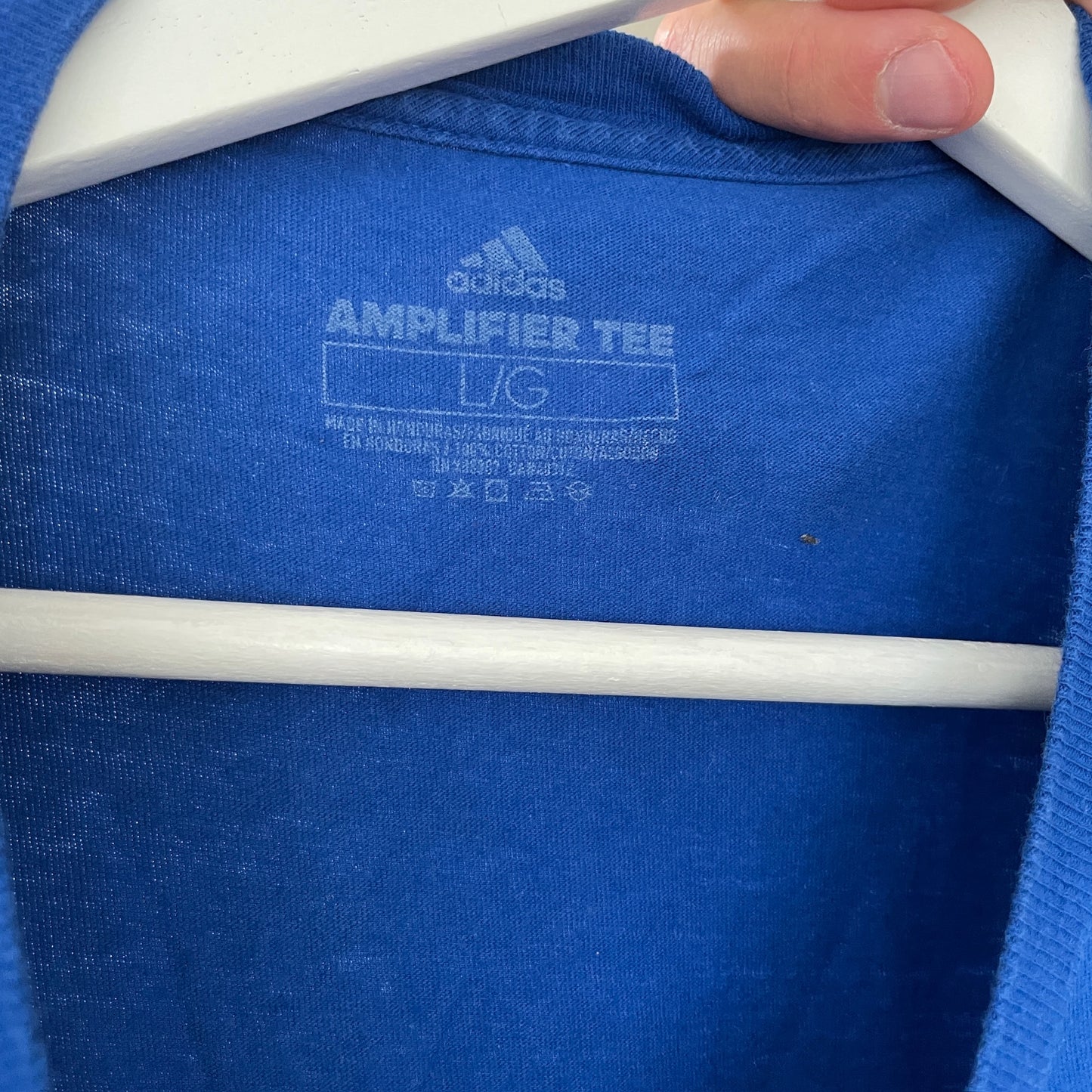 Mørkeblå Langærmet Adidas T-Shirt