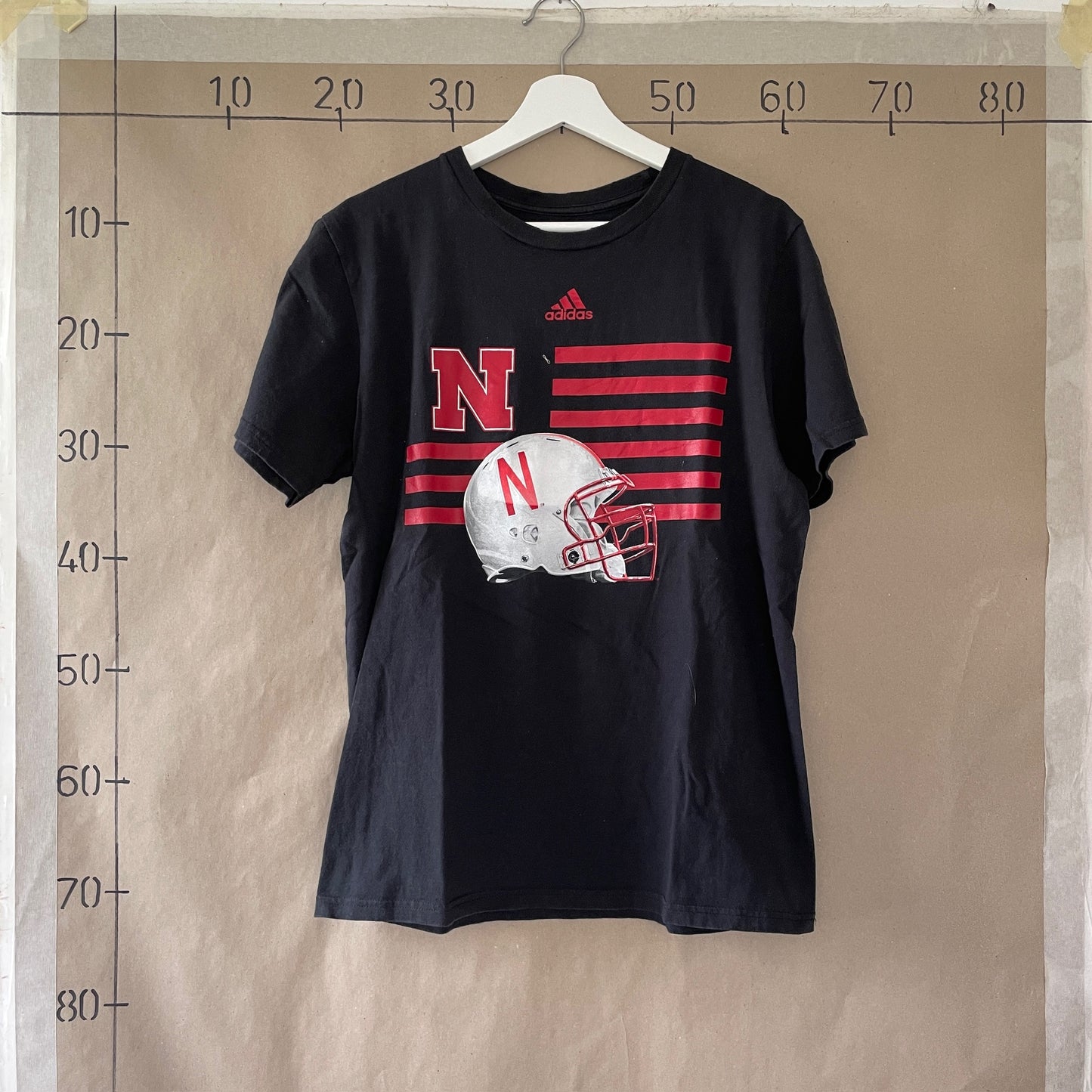 Sort Adidas "Amerikansk Fodbold" T-Shirt