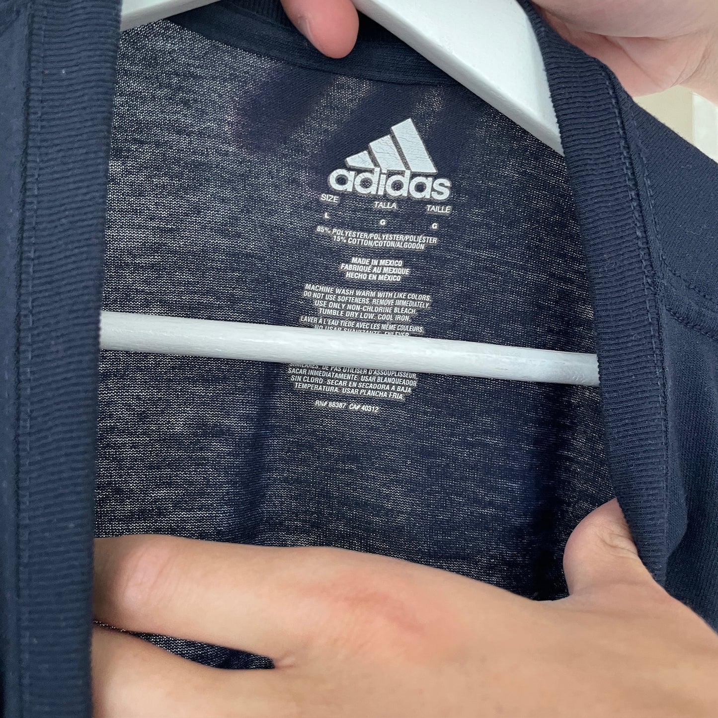 Mørkeblå Adidas T-Shirt