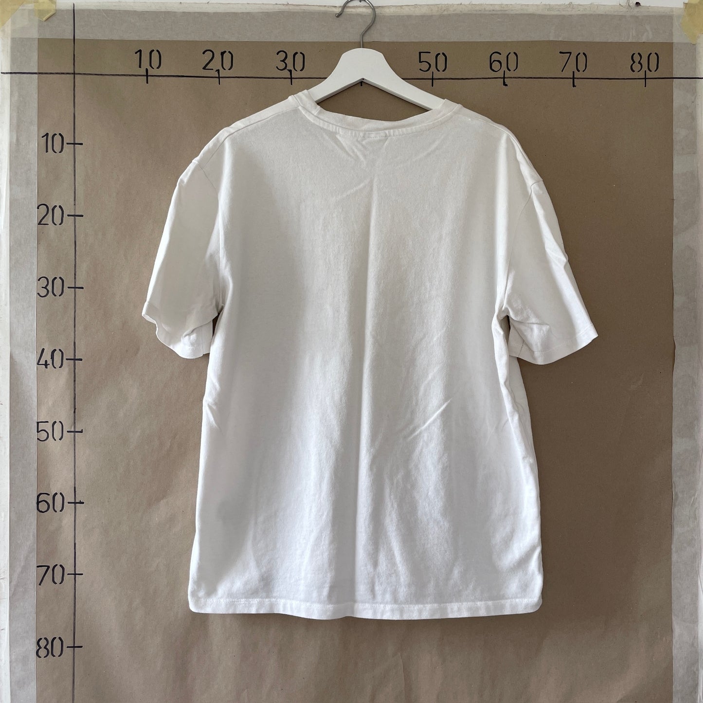 Hvid Vintage "Smiley Graffiti" T-Shirt