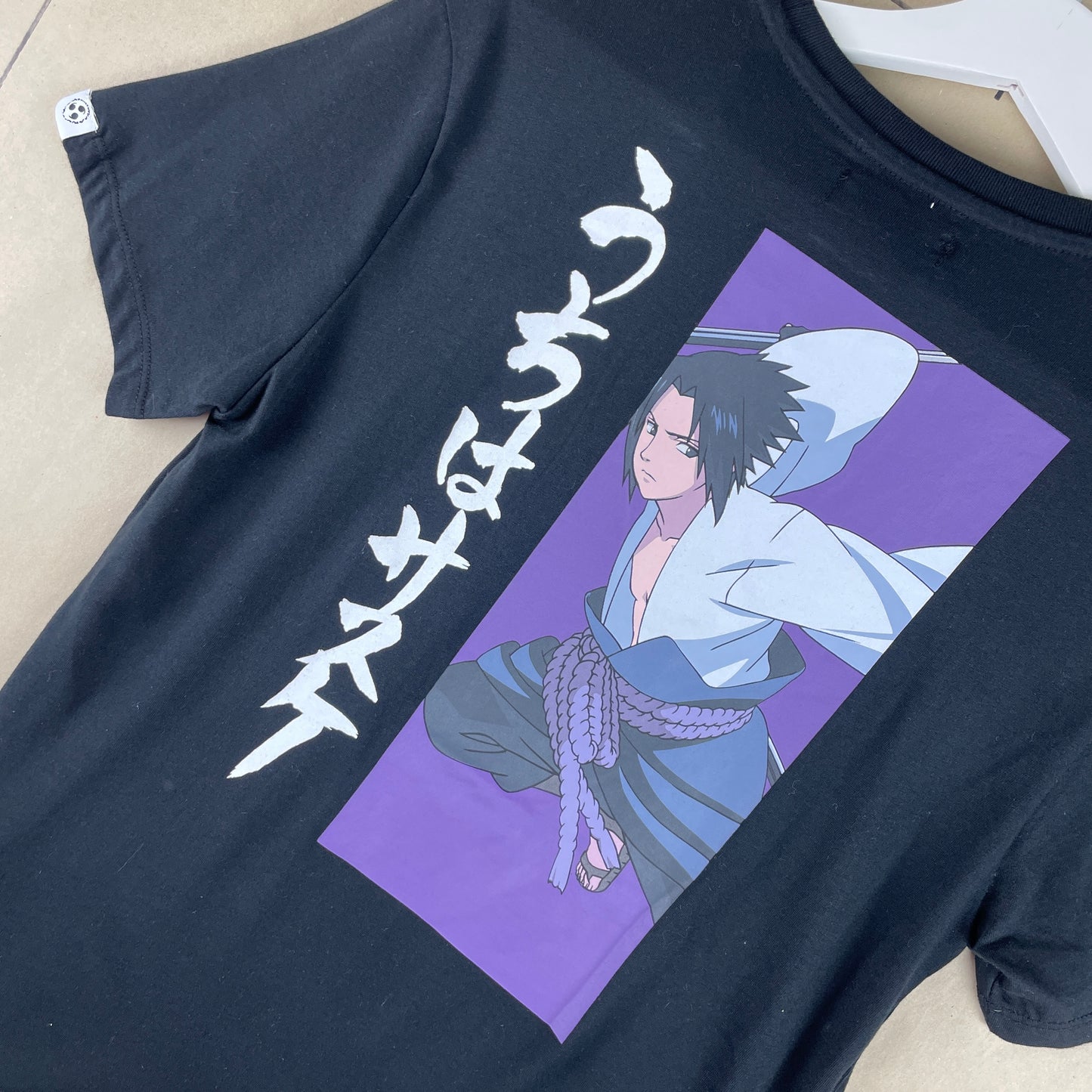 Sort Bershka Naruto Shippuden T-Shirt