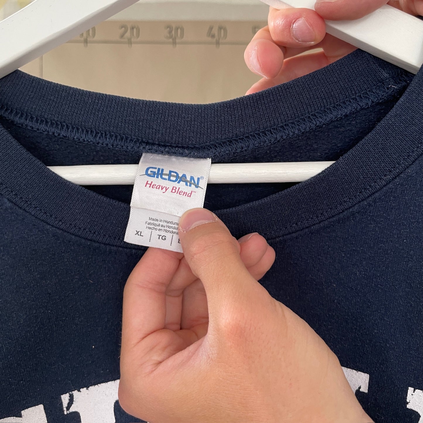 Mørkeblå Vintage Sweatshirt