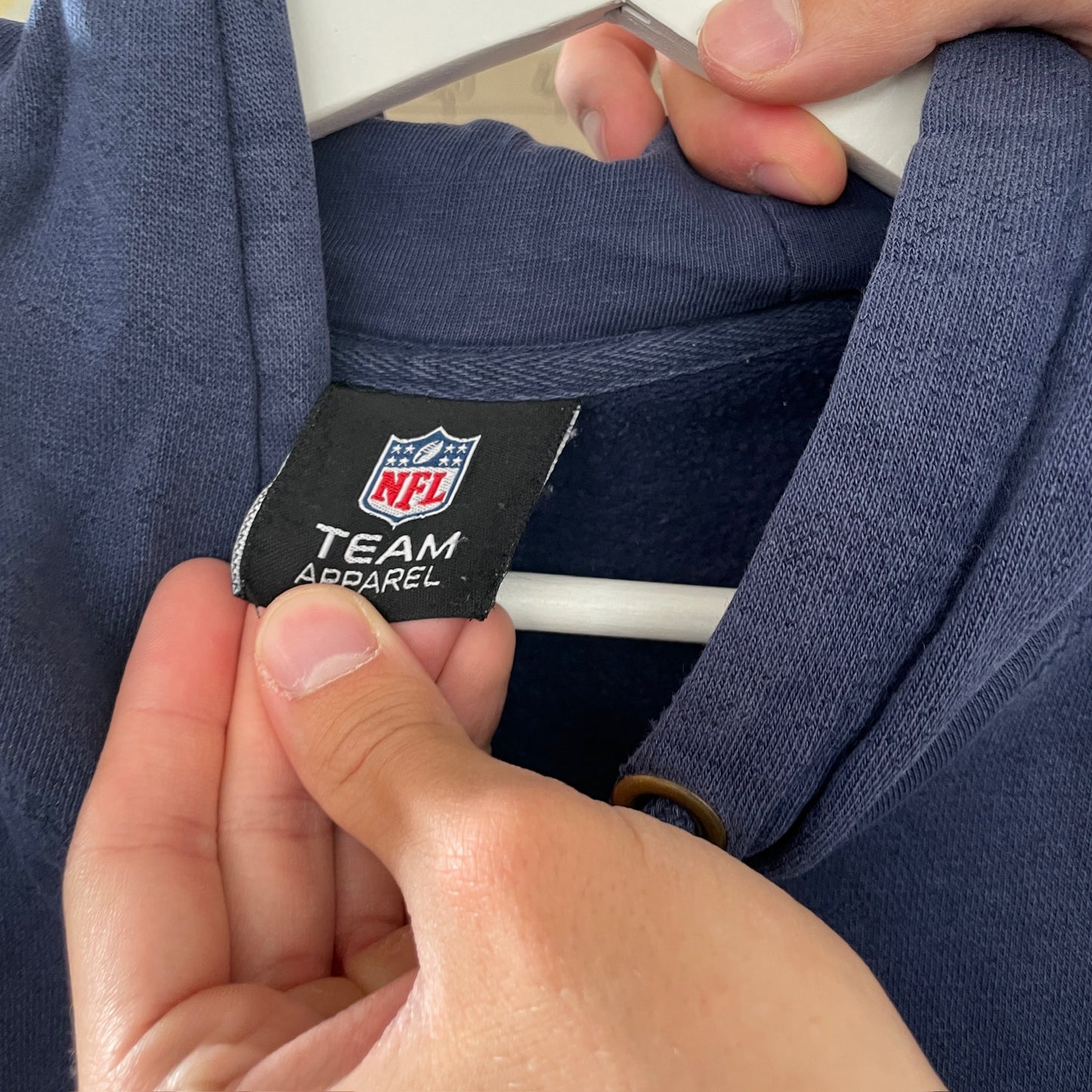 Blå NFL Hoodie