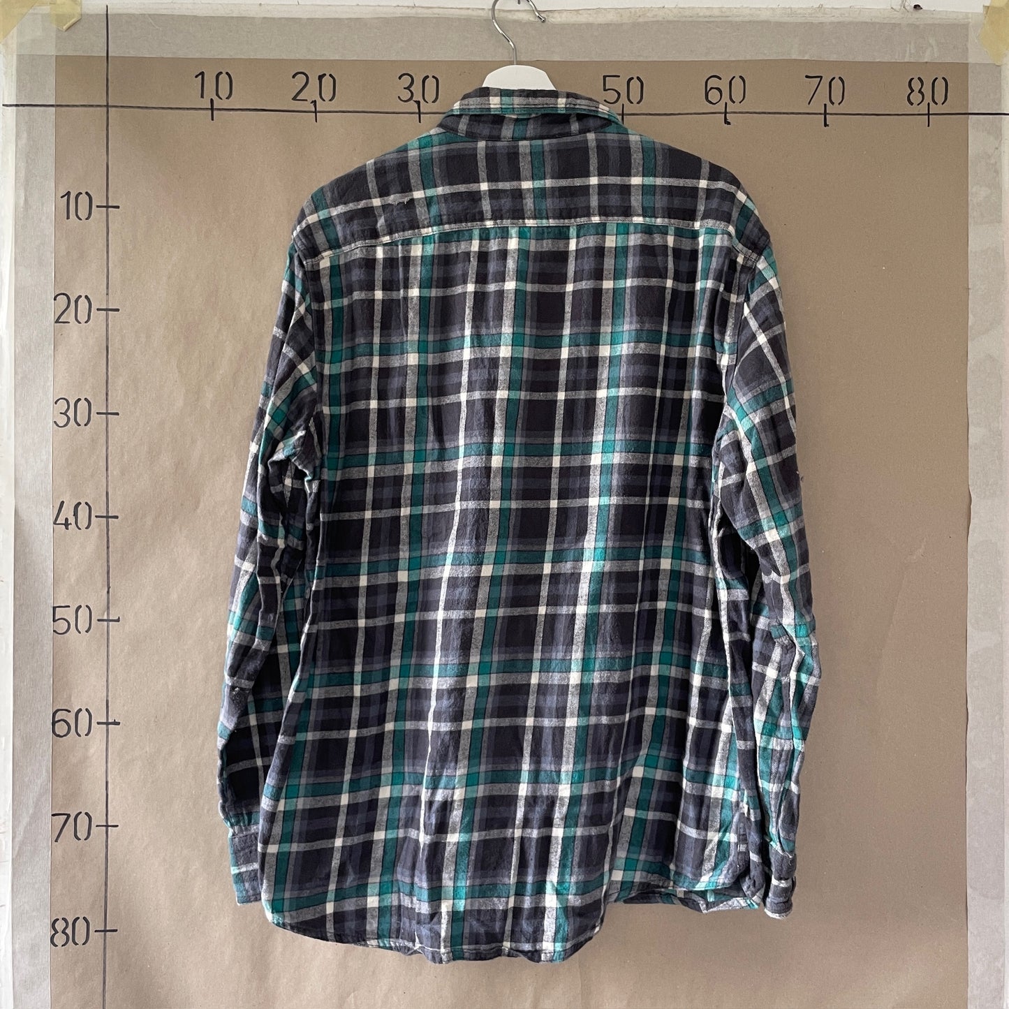 Grøn & Sort Vintage Ternet Skjorte