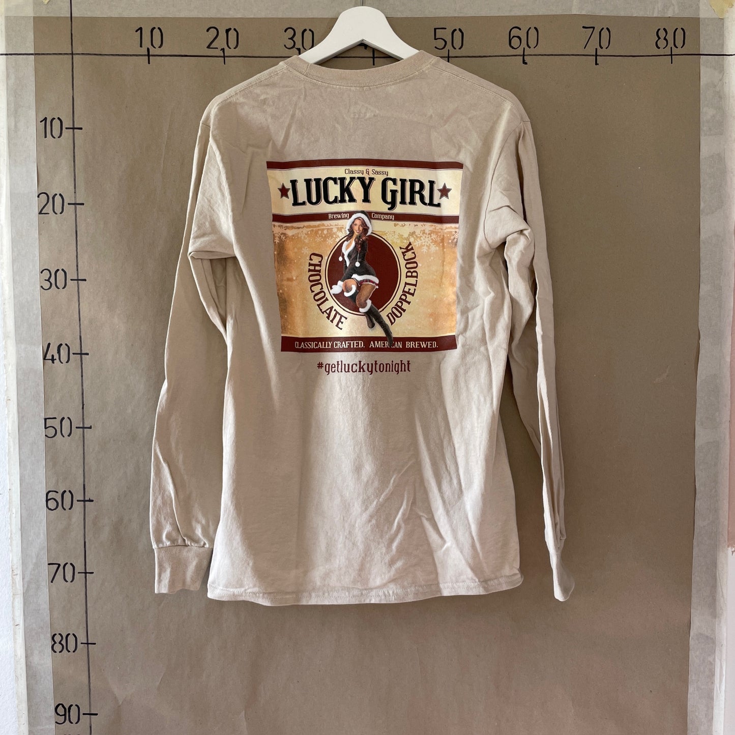 Beige Langærmet Adidas T-Shirt