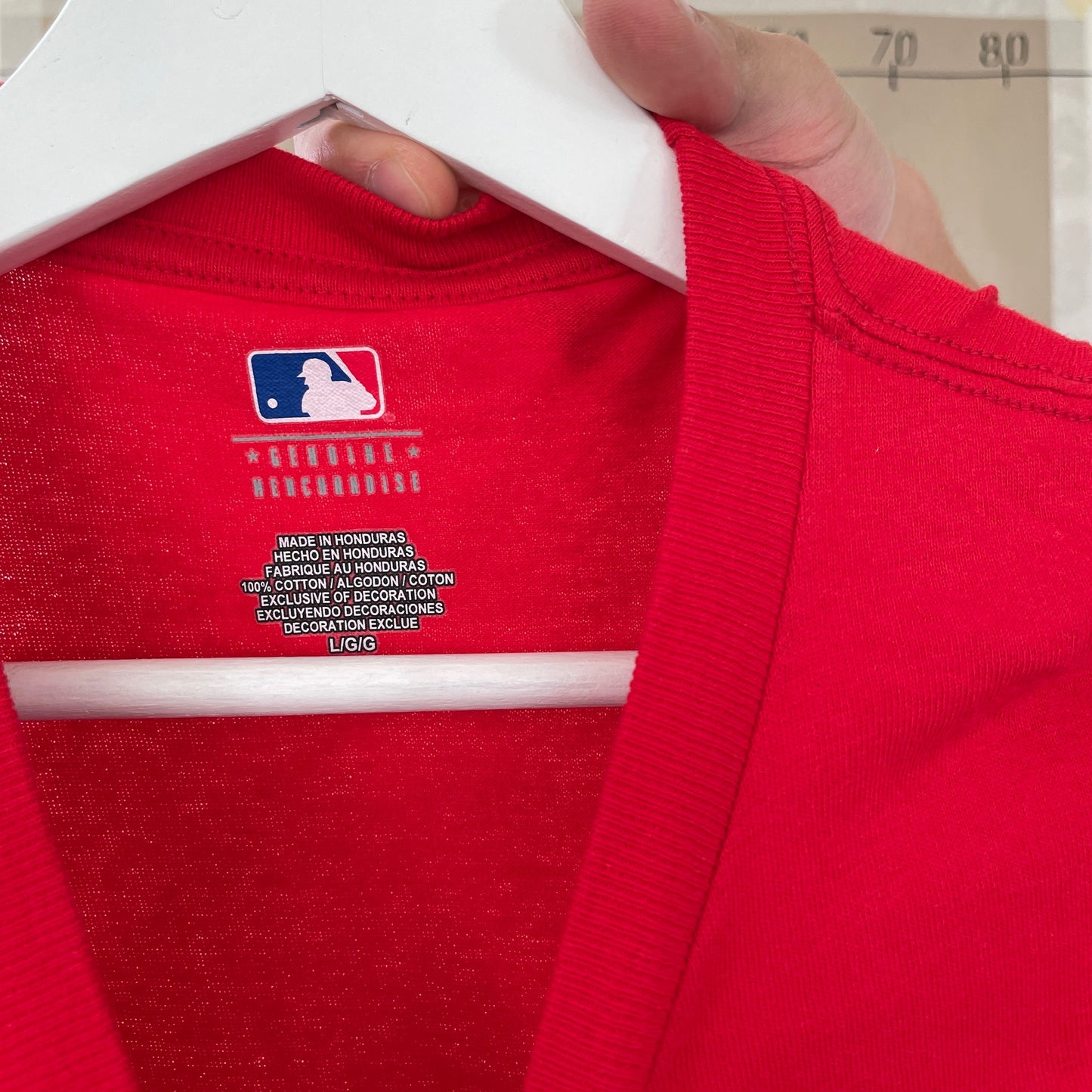 Rød Vintage "MLB" T-Shirt
