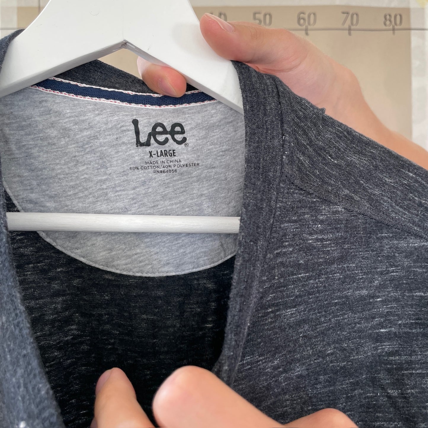 Grå Vintage "Lee" T-Shirt