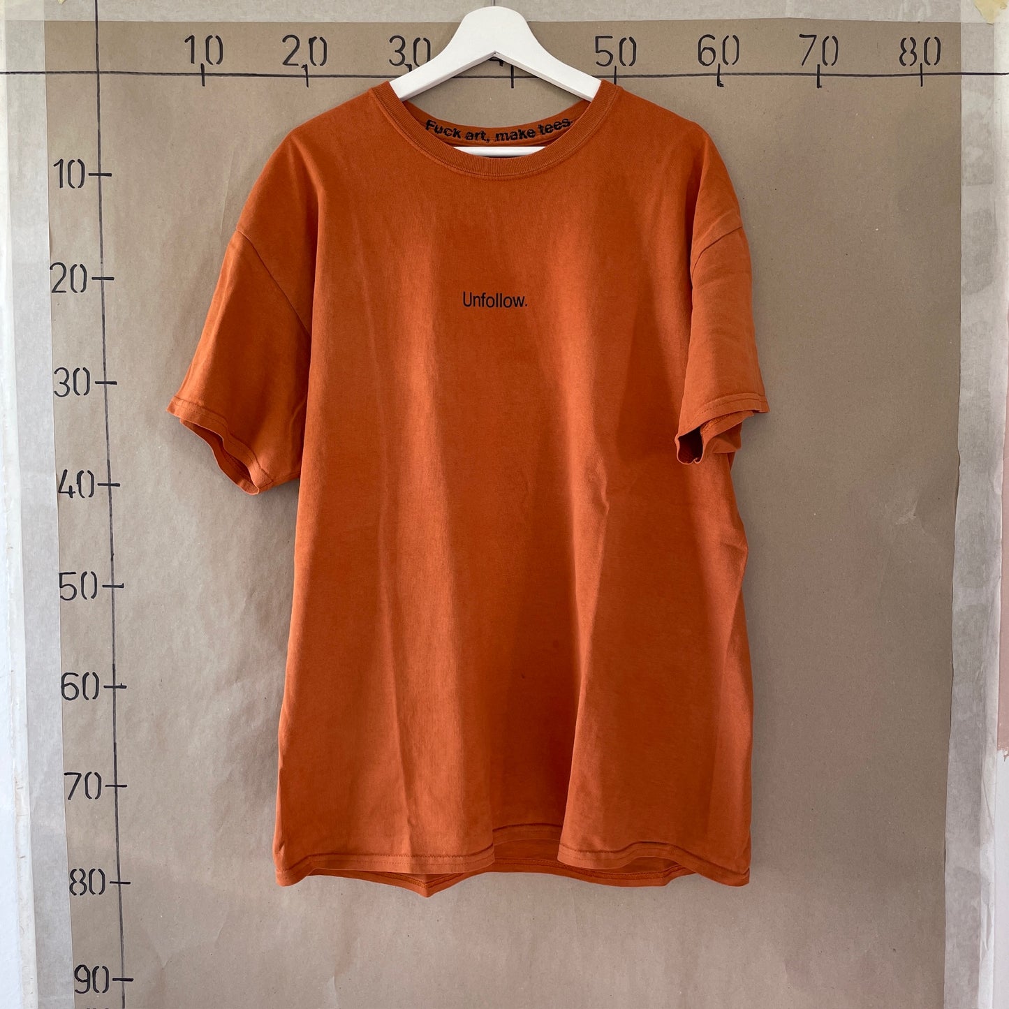 Orange Vintage "Fuck Art Make Tees" T-Shirt
