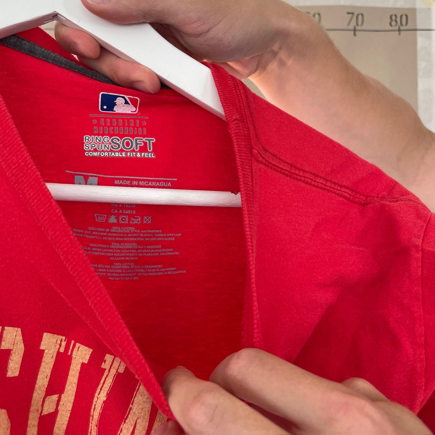 Rød Vintage "Major League Basketball" T-Shirt