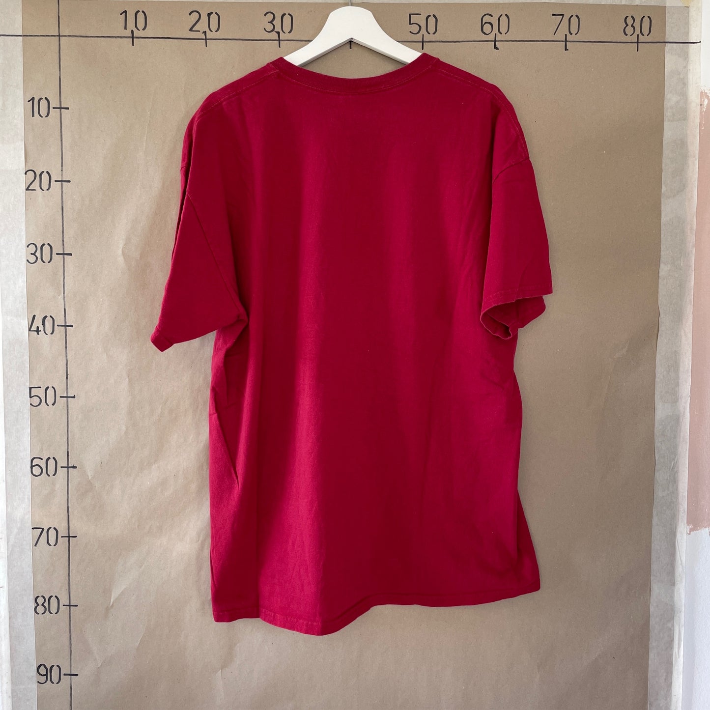 Mørkerød Vintage "Troy University" T-Shirt